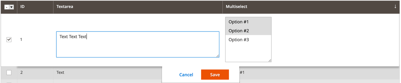 ColumnsEditorRecord Component example