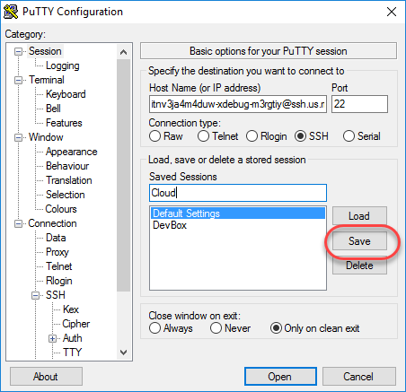 Save your SSH tunnel