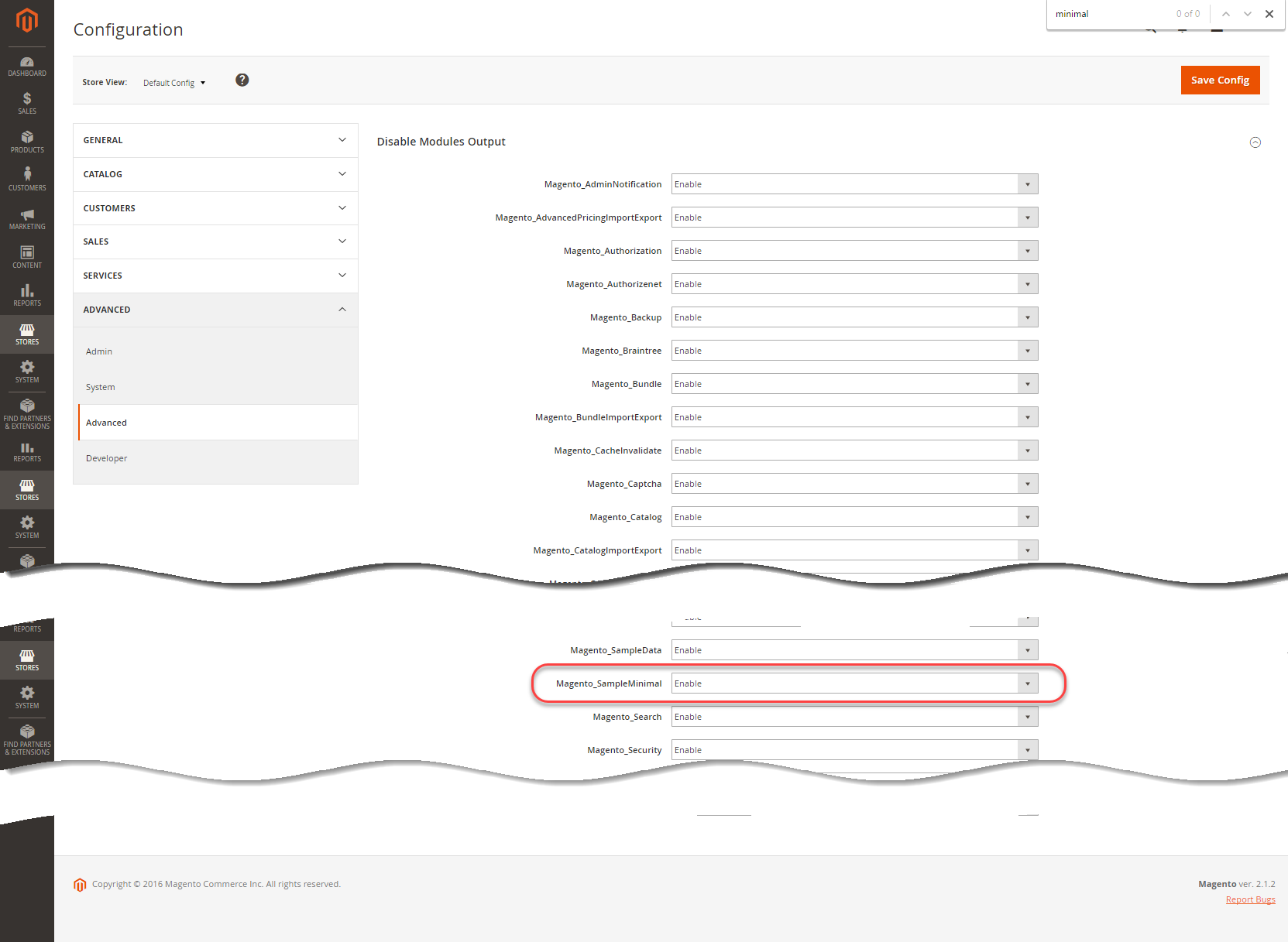 Verify your sample module