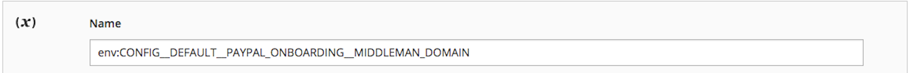 Environment variable example