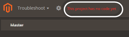 If the project has no code