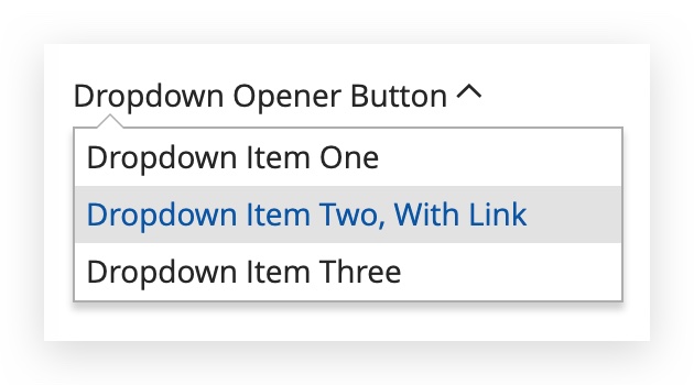 Dropdown Widget