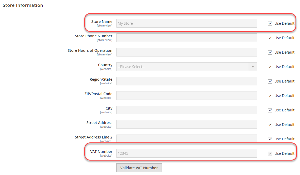 Check settings in the production system