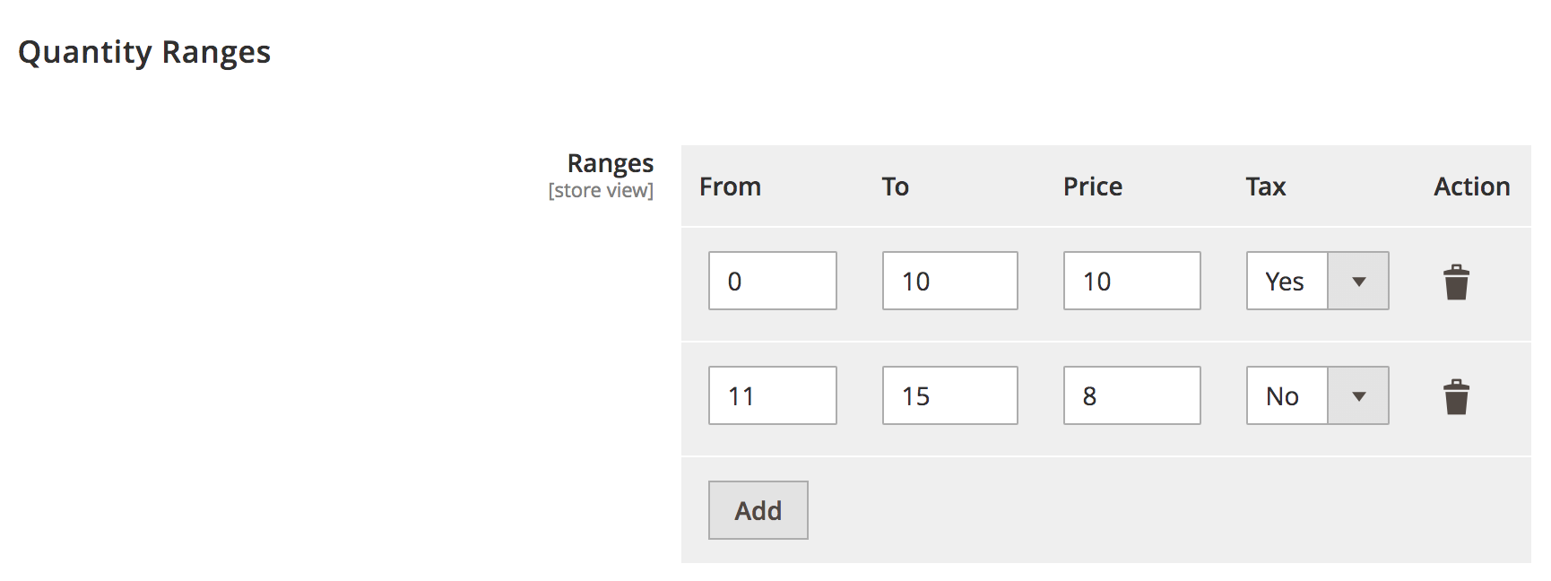 Dynamic Rows System Config