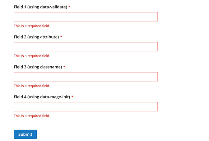 Validated Form Example