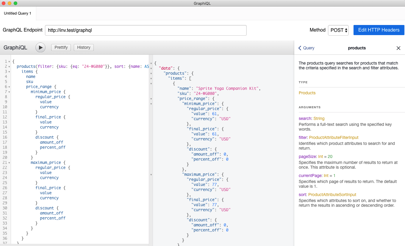 GraphiQL browser