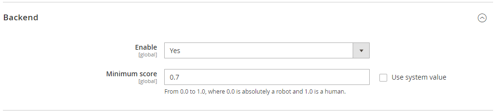 Google reCAPTCHA - backend configuration