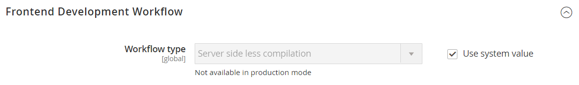 Advanced configuration - frontend development workflow
