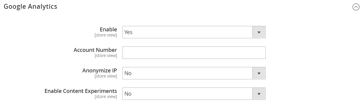 Sales configuration - Google API