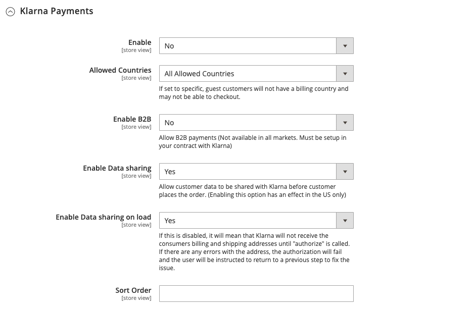 Klarna Payments