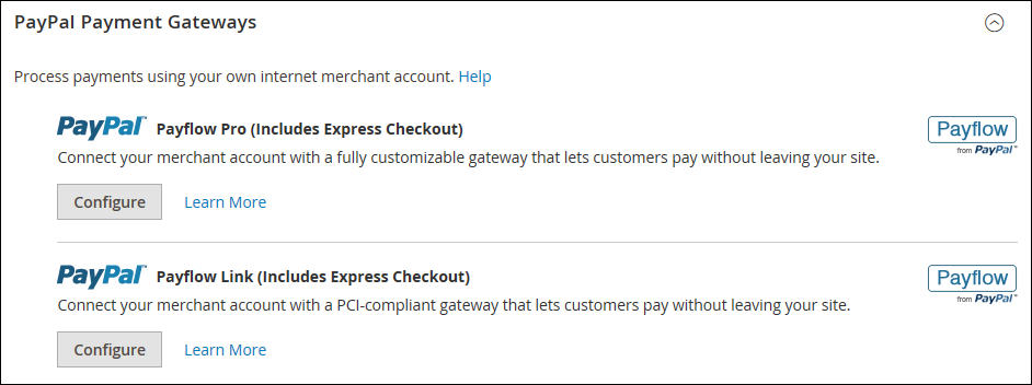 PayPal Payment Gateways