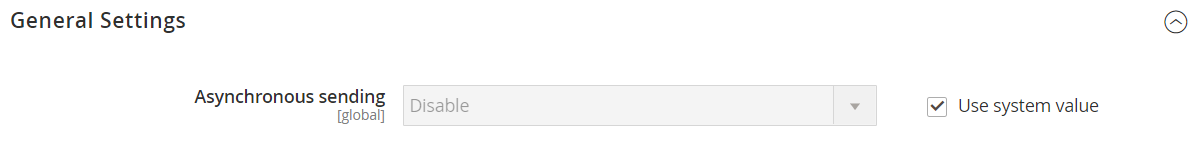 Sales configuration - email general settings