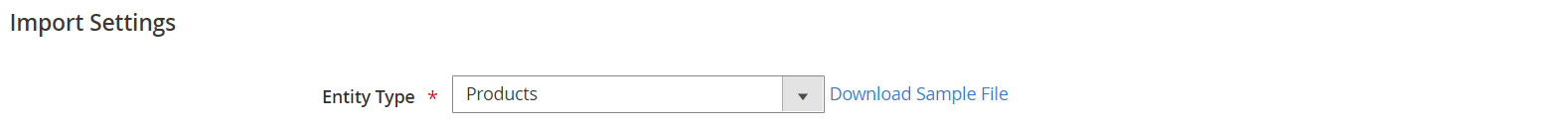 Data import settings