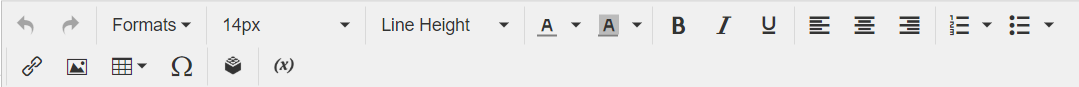 Editor toolbar