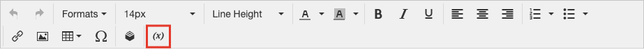 Editor toolbar - Insert Variable