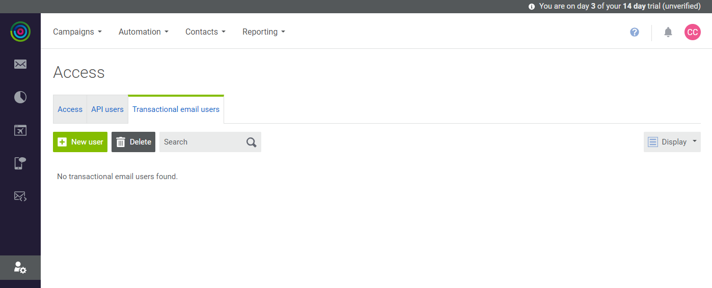 dotdigital - transactional email users