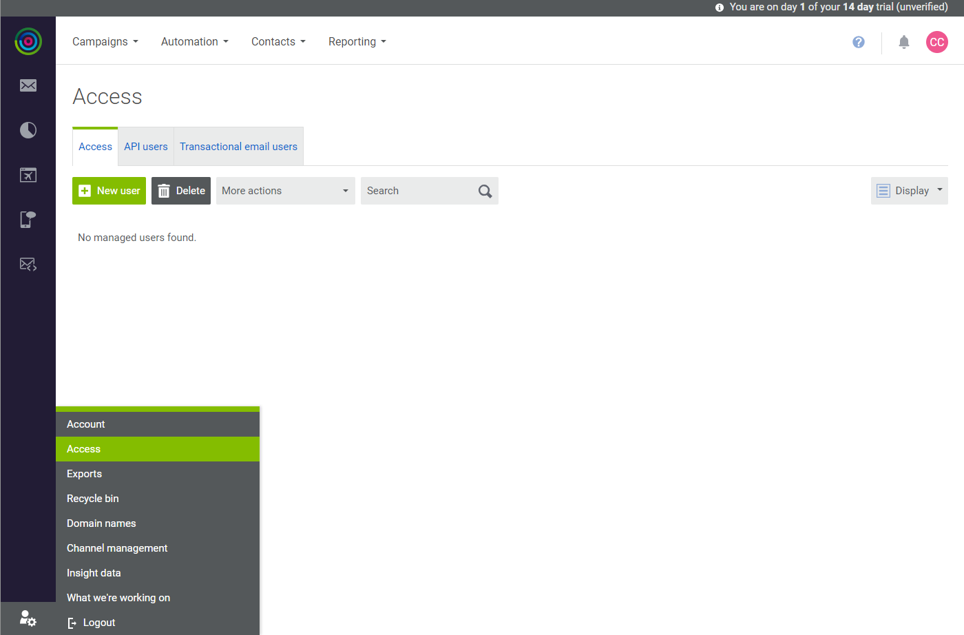 dotdigital - account access