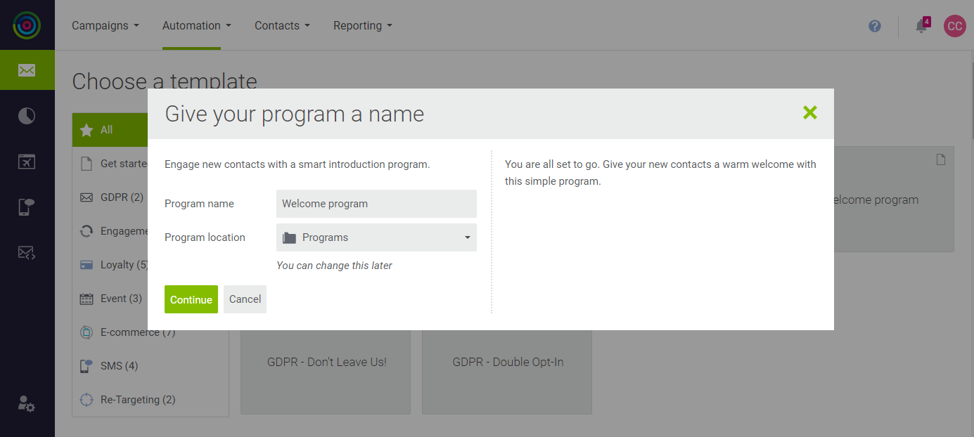 dotdigital - program name