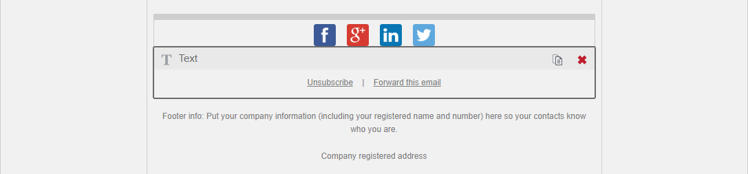 dotdigital - unsubscribe/forward this email