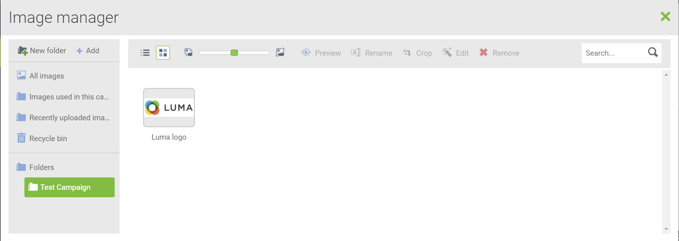 dotdigital - image manager new folder