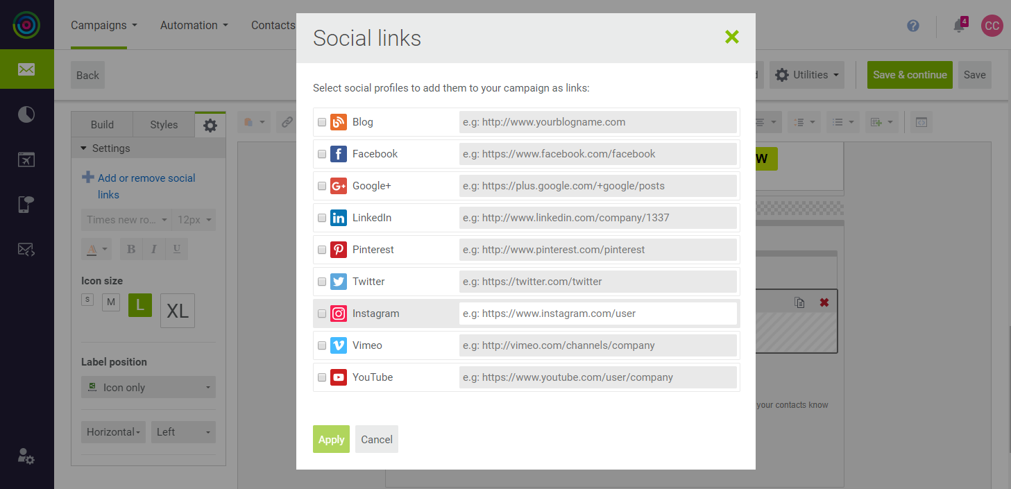 dotdigital - social links