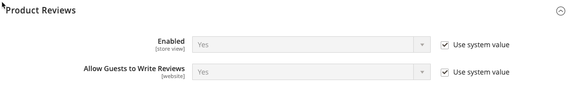 Catalog configuration - Magento product reviews