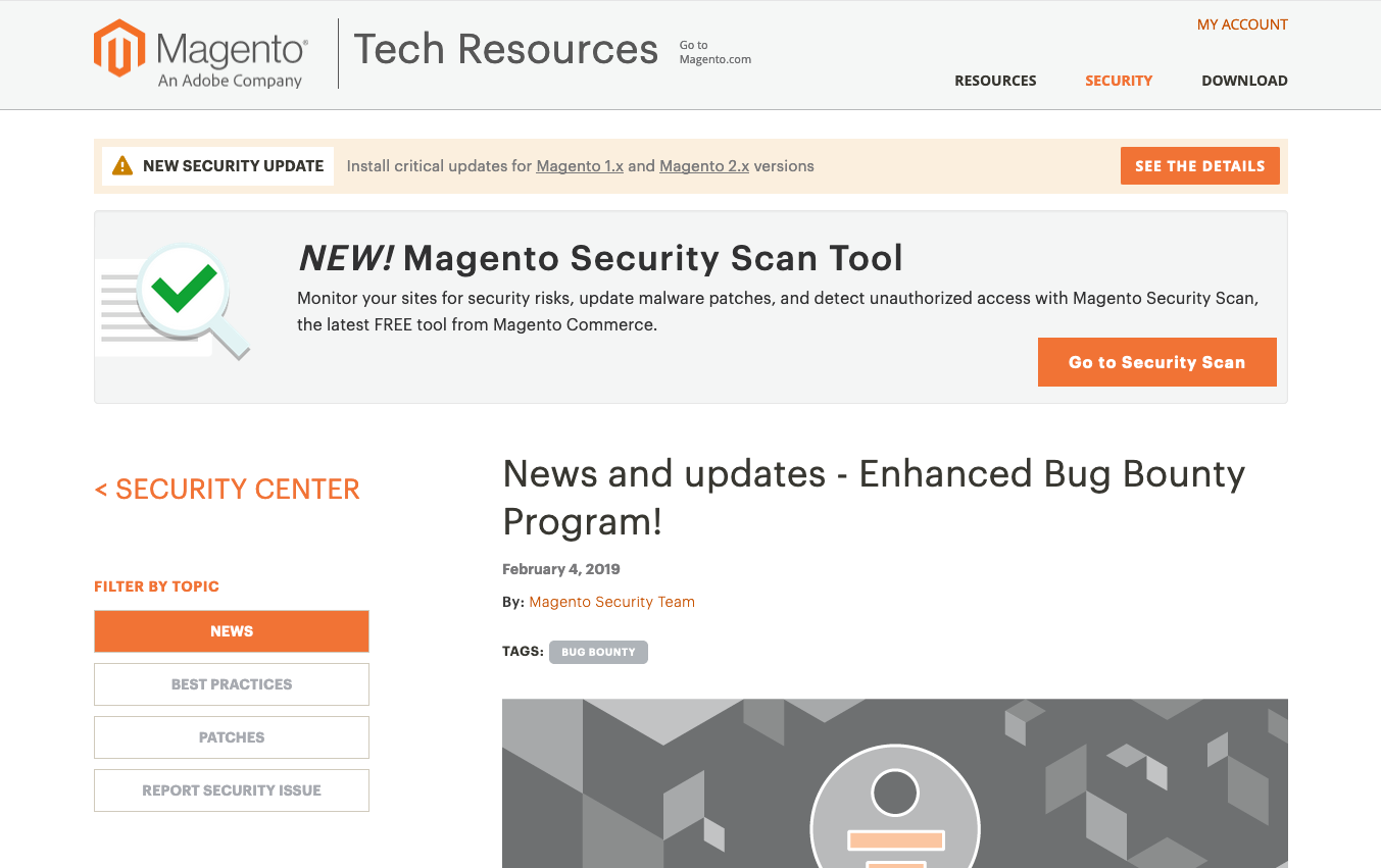 Magento Security Center
