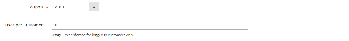 Cart price rule - generate auto-numbered coupons