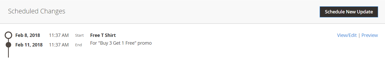 Cart price rule - scheduled change
