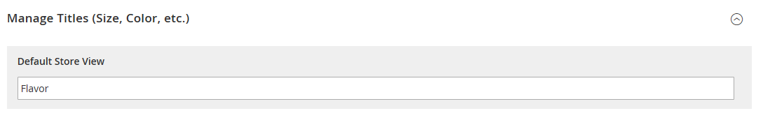 Product attribute - manage titles