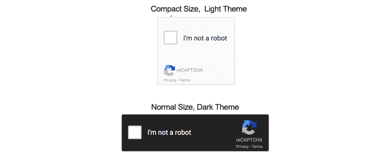 Google reCAPTCHA - styles