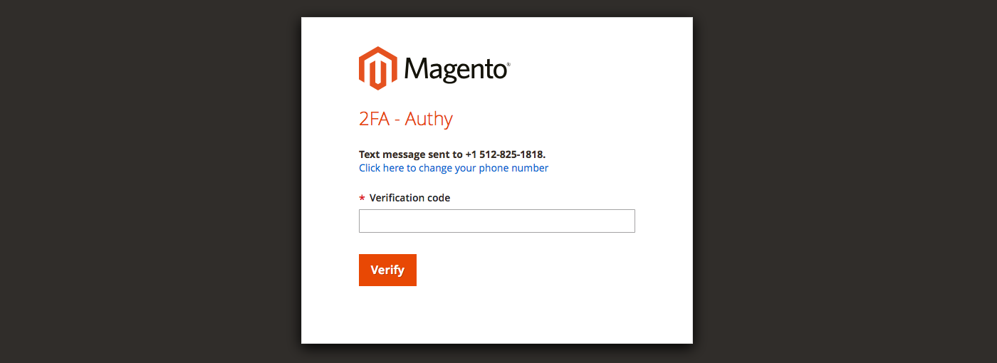 Authy verification code