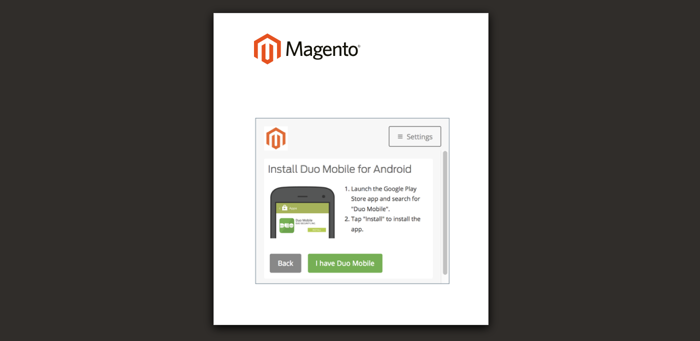 Duo authentication - verify app installation