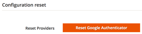 2FA - reset authenticators on account