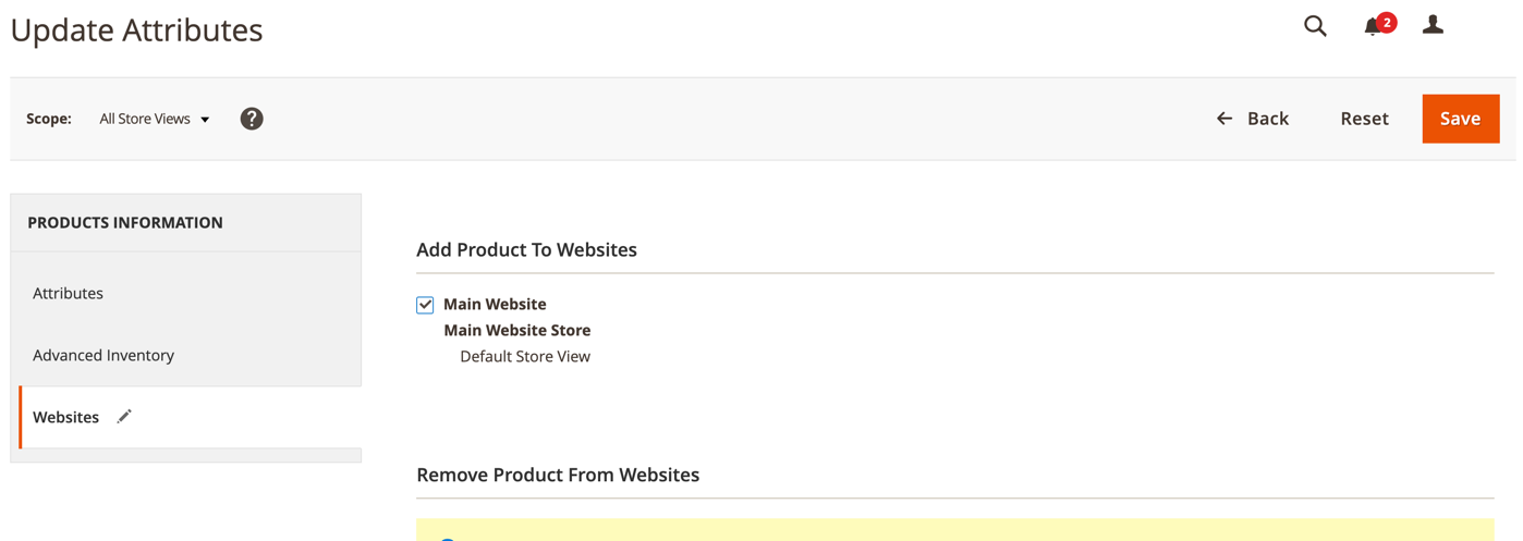 Update Attributes - update multiple URL rewrites