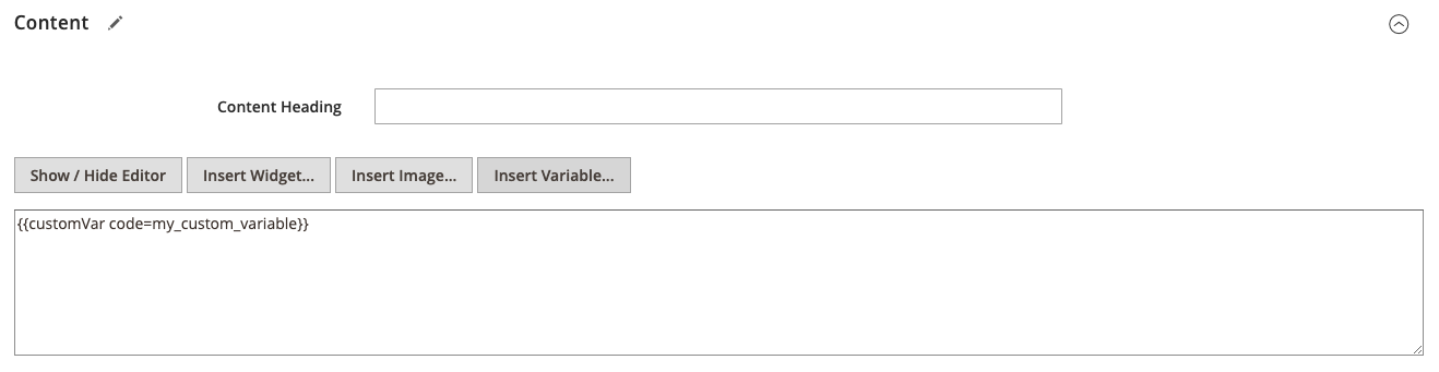 New custom variable