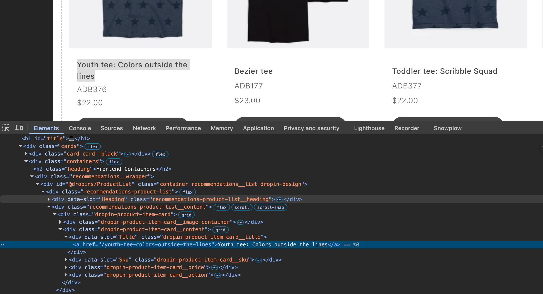 Find CSS classes to override