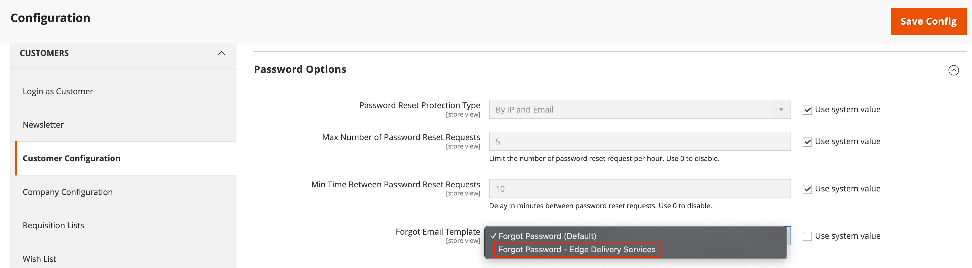 Forgot Password template