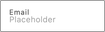 The SDK Input with a leading cart icon and a floating Email label.