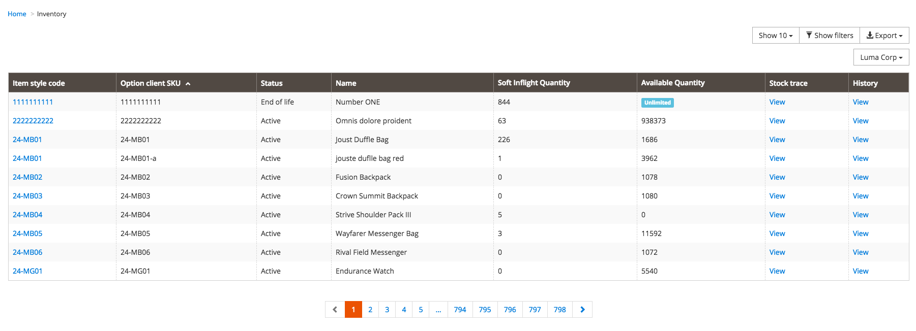 Stock aggregate